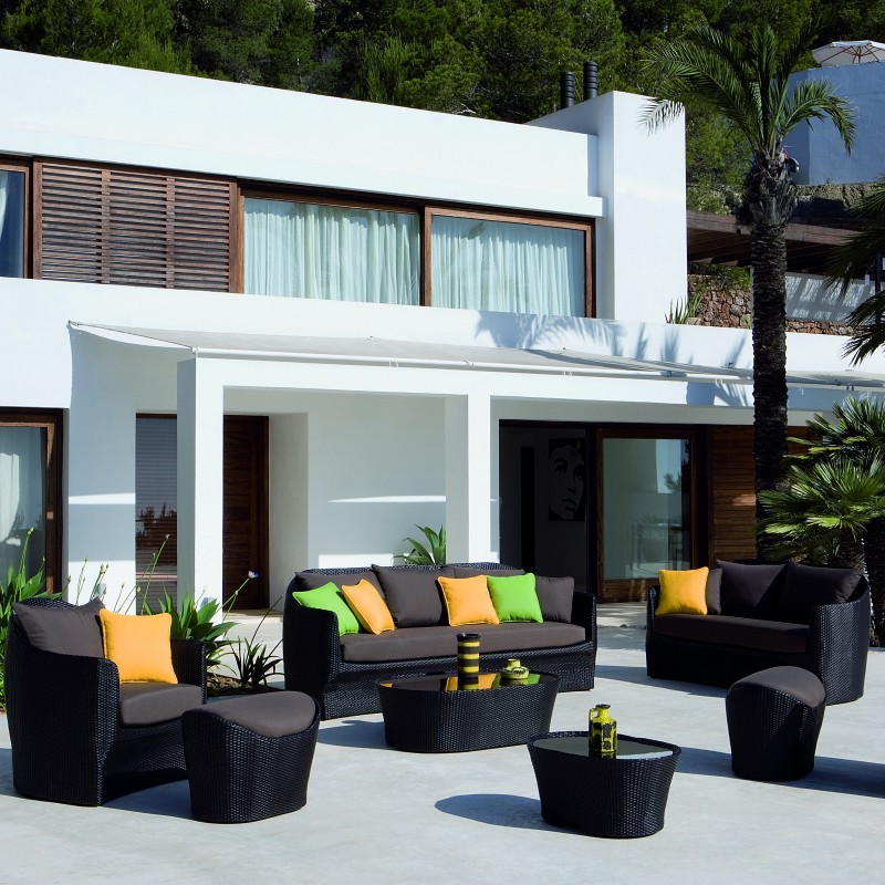 Outdoor Furniture: Outdoor Deep Seating Sets: Venezia Outdoor Deep Seating Set 8-Piece