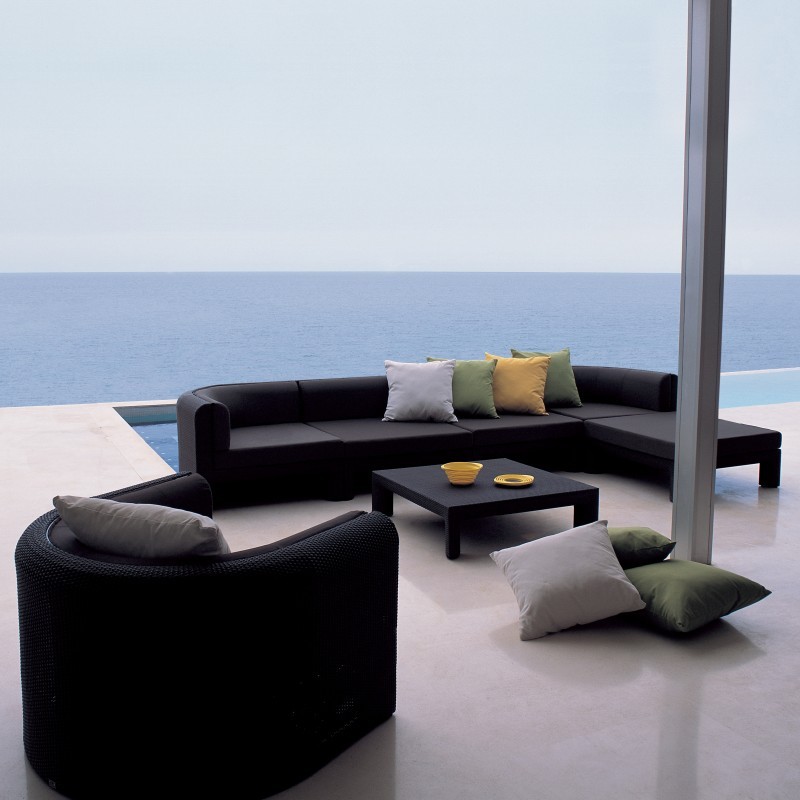 Outdoor Furniture: Kettal: Xxl Collection: Xxl Sectional Outdoor Deep Seating Set 7-piece
