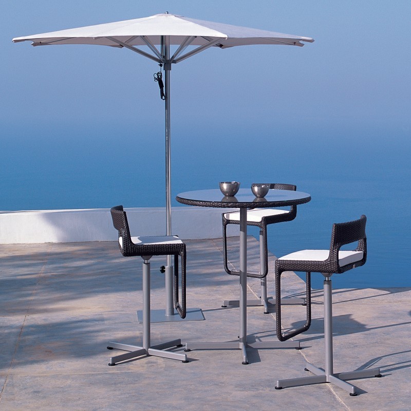 Outdoor Furniture: Kettal: Xxl Collection: Xxl Swivel Outdoor Bar High Seating Set 3-piece