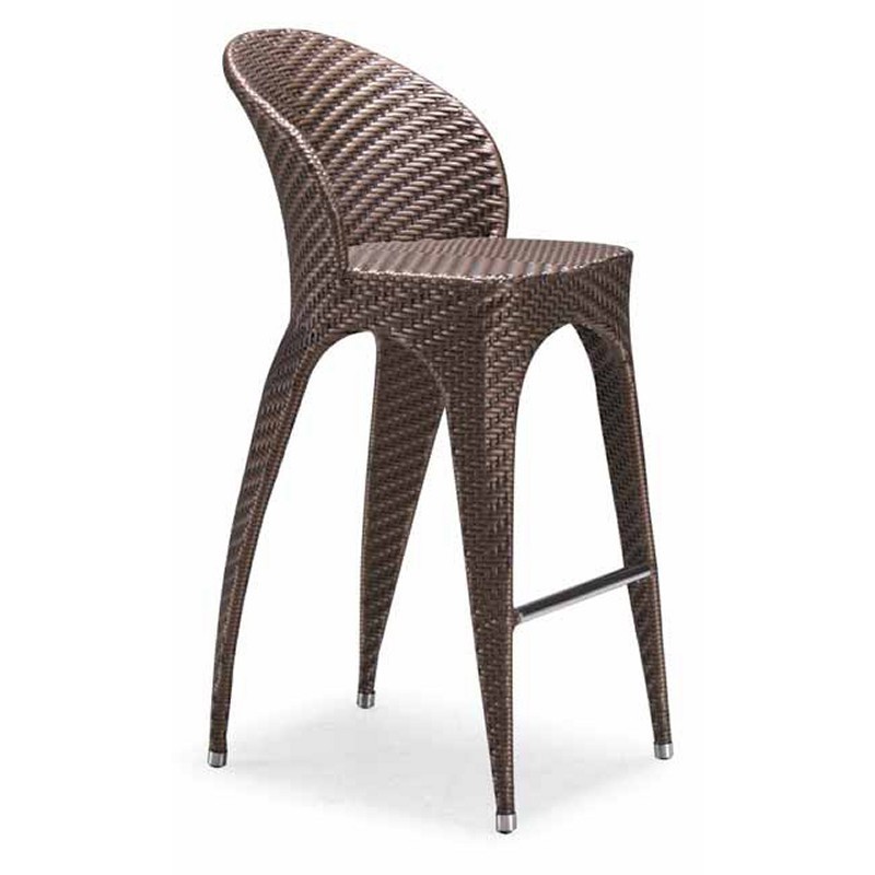 Nuevo Wicker Tulip Outdoor Bar Chair