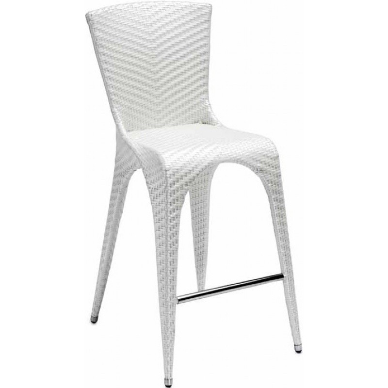 Outdoor Furniture: Bar Stools: Nuevo Flow Wicker Barstool