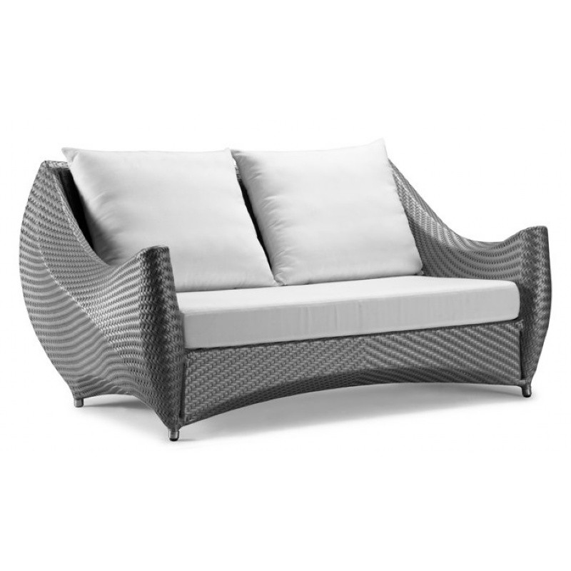 Nuevo Wicker Corfu Outdoor Club Sofa