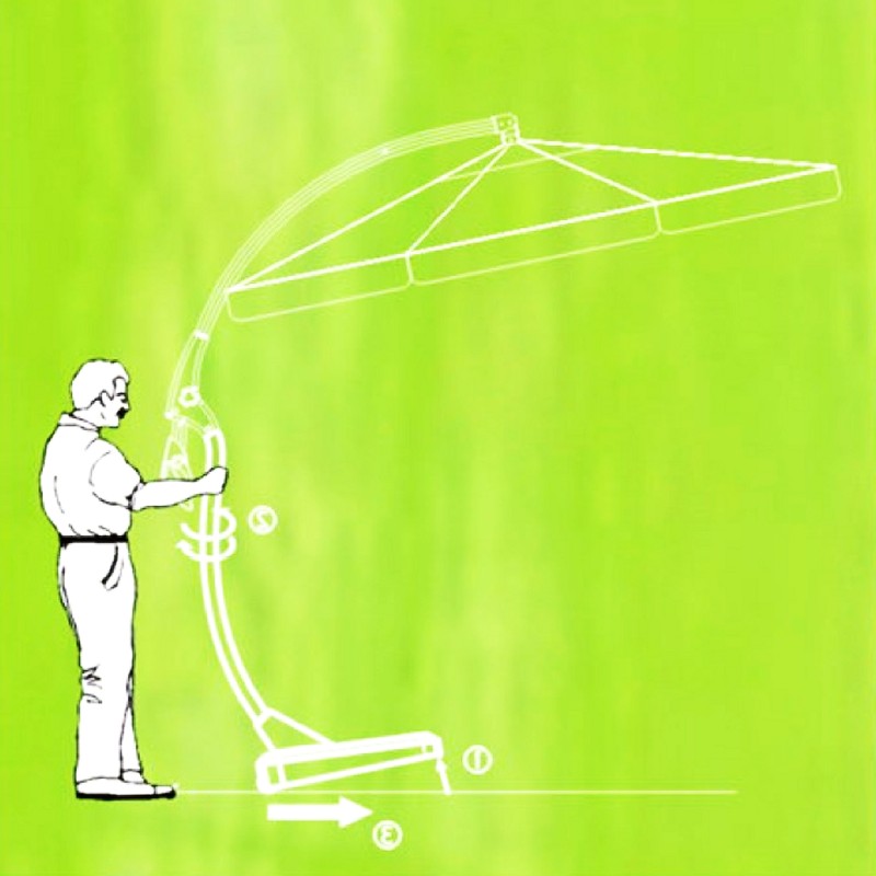 Cantilever Offset Garden Umbrella 10 ft. alternative photo