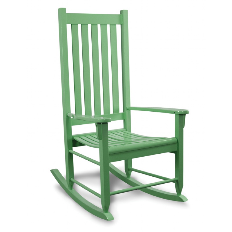 Traditional Wood Rocking Chair Green