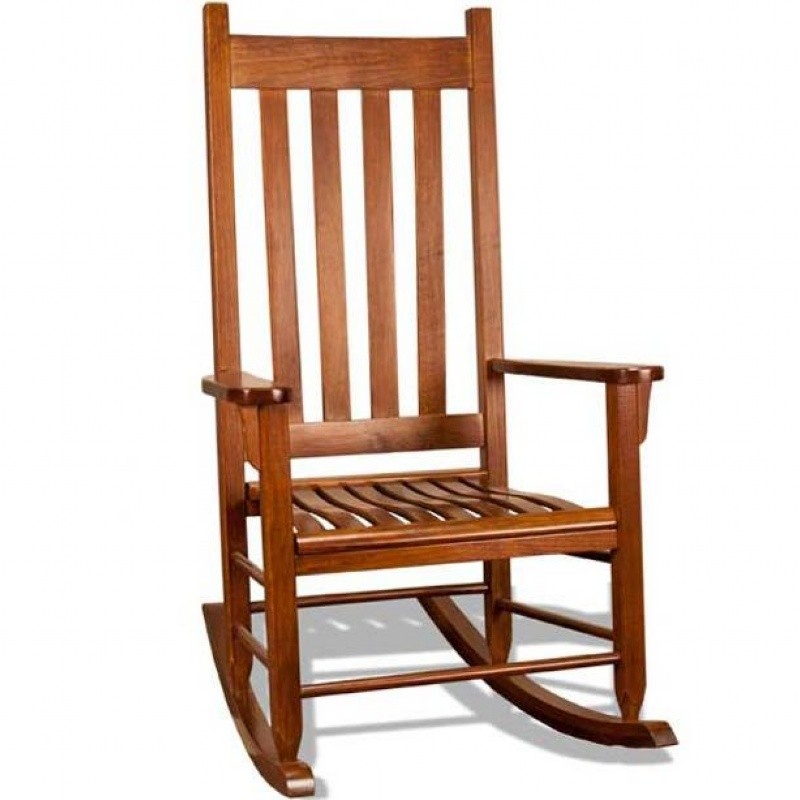 Traditional Wood Rocking Chair Oak