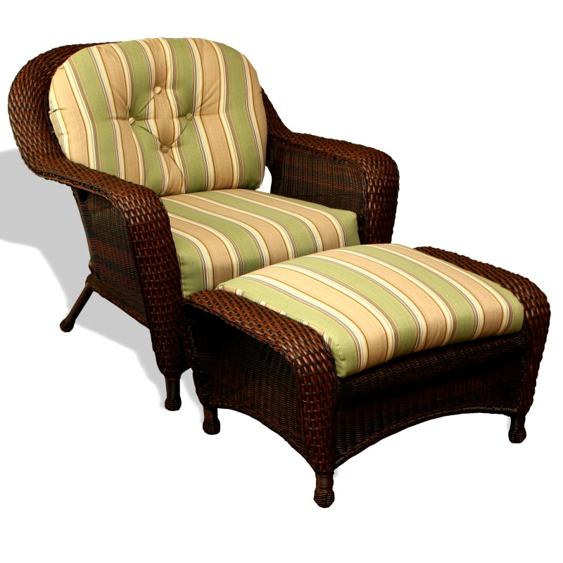 Lexington Outdoor Club Chair and Ottoman