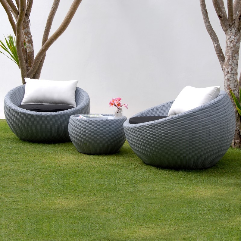 Lebello Circle Outdoor Club Seating Set 3 piece : Patio Sets