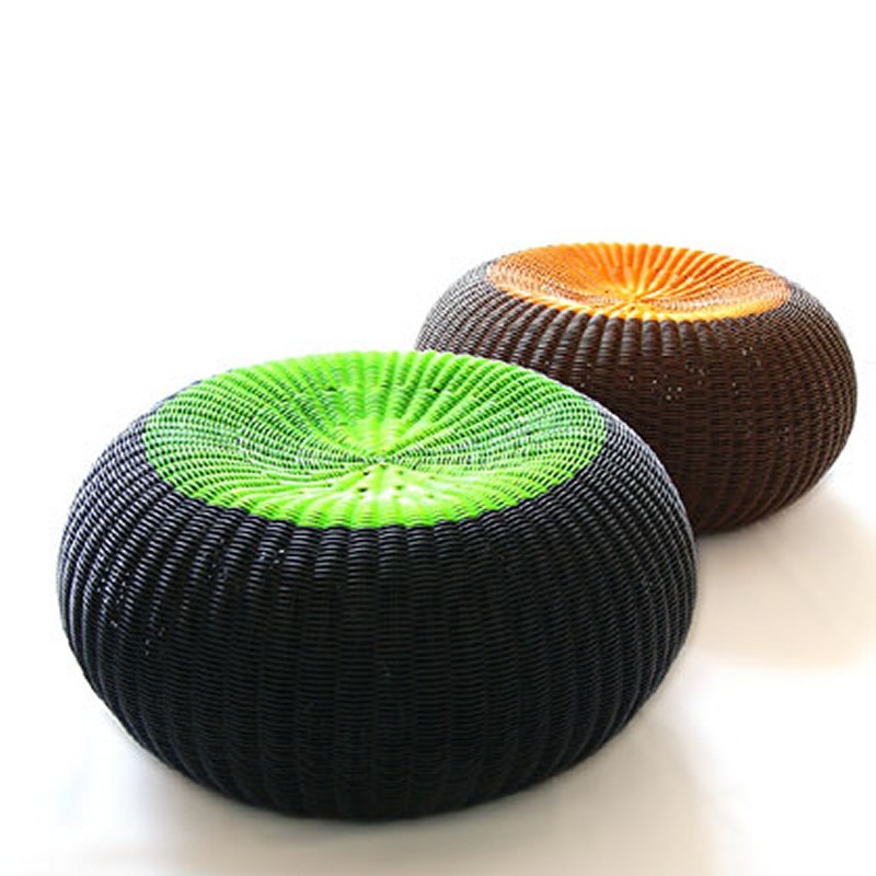Outdoor Furniture: Outdoor Wicker: Lebello Spinball Outdoor Stool