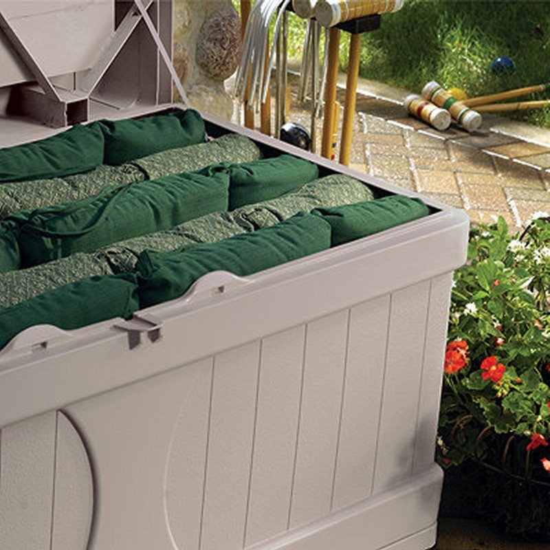 Outdoor Storage Box 99 Gallons with Seat alternative photo