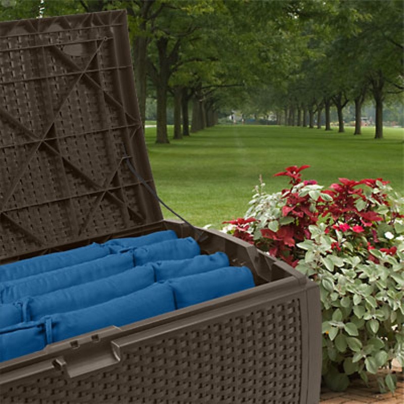 Outdoor Resin Wicker Storage Box 73 Gallons alternative photo #0