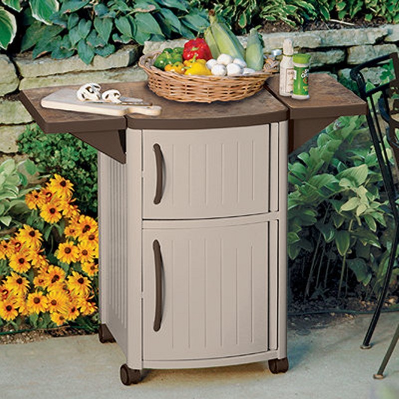 Pool Patio Prep & Serving Station Cabinet