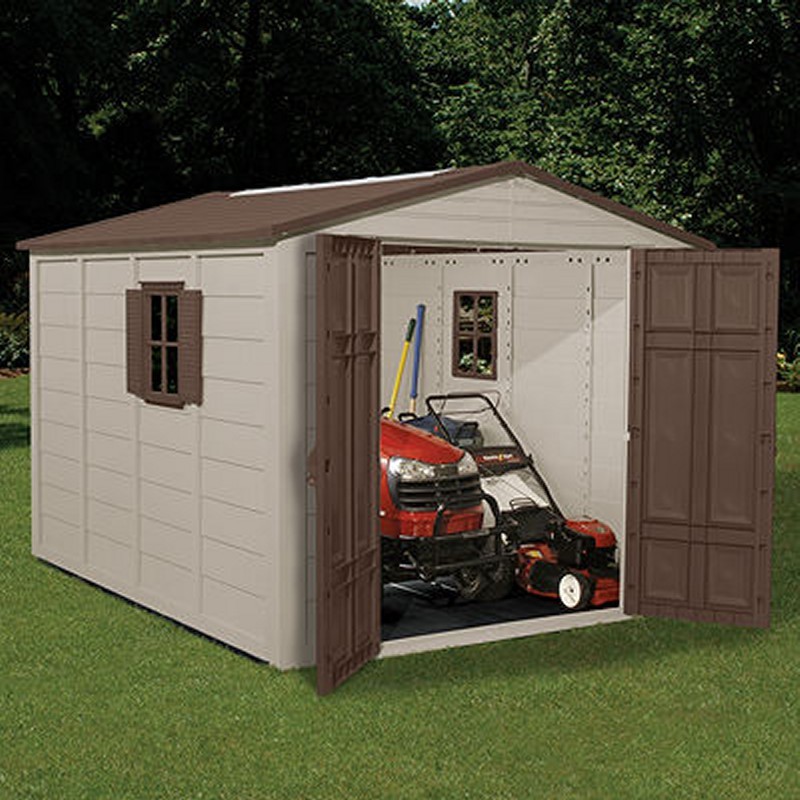 Home & Garden: Outdoor Sheds: Storage Building Shed 464 Cubic Feet with Windows
