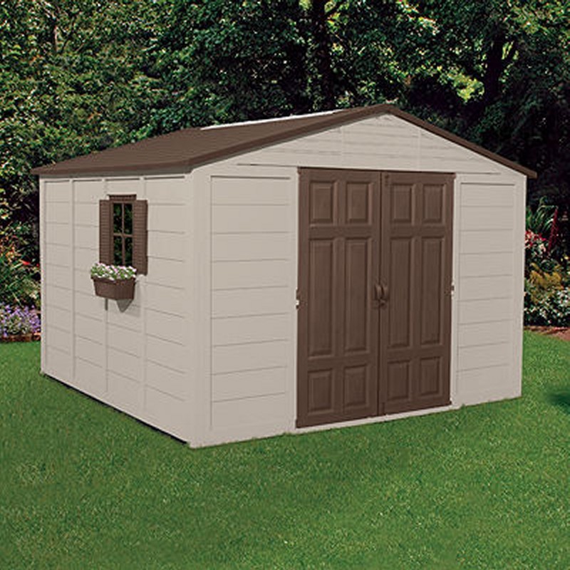 Home & Garden: Outdoor Sheds: Storage Building Shed 625 Cubic Feet with Windows