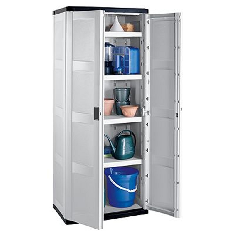Most Popular in Massachusetts: Home & Garden: Storage Cabinets: Utility Cabinet with 4 Shelves Gray - Black