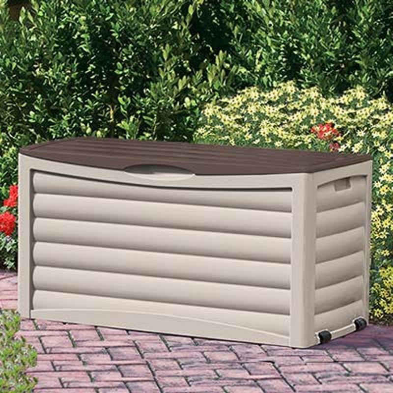 Home & Garden: Outdoor Storage Boxes: Outdoor Storage Deck Box 83 Gallons w/Bronze Lid