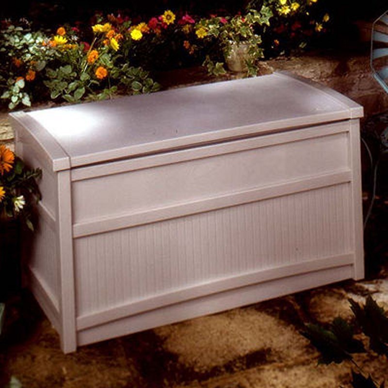 Outdoor Storage Box 50 Gallons Taupe