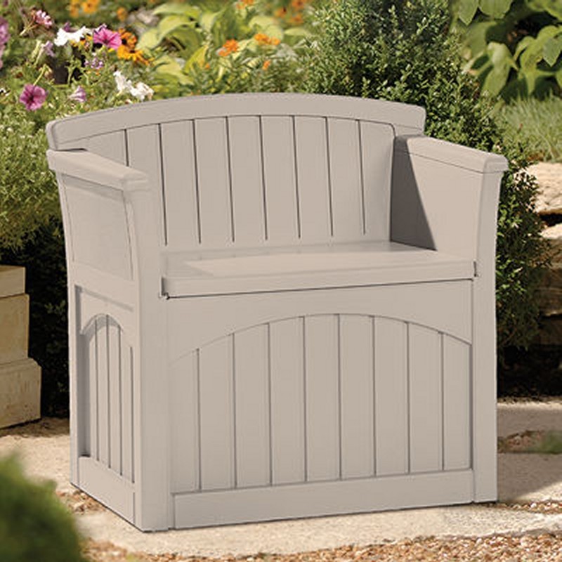 Patio Bench Storage Box 31 Gallons