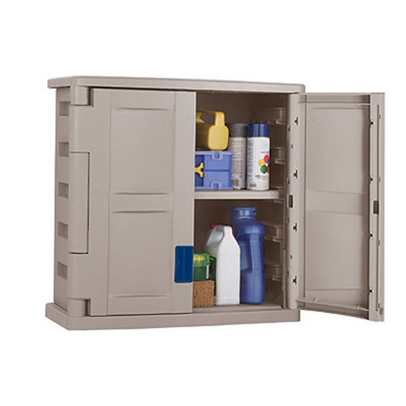 Utility Storage Cabinet Taupe - Blue Utility Storage Cabinet Taupe - Blue