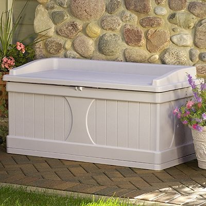 Outdoor Storage Box 99 Gallons with Seat Outdoor Storage Box 99 Gallons with Seat