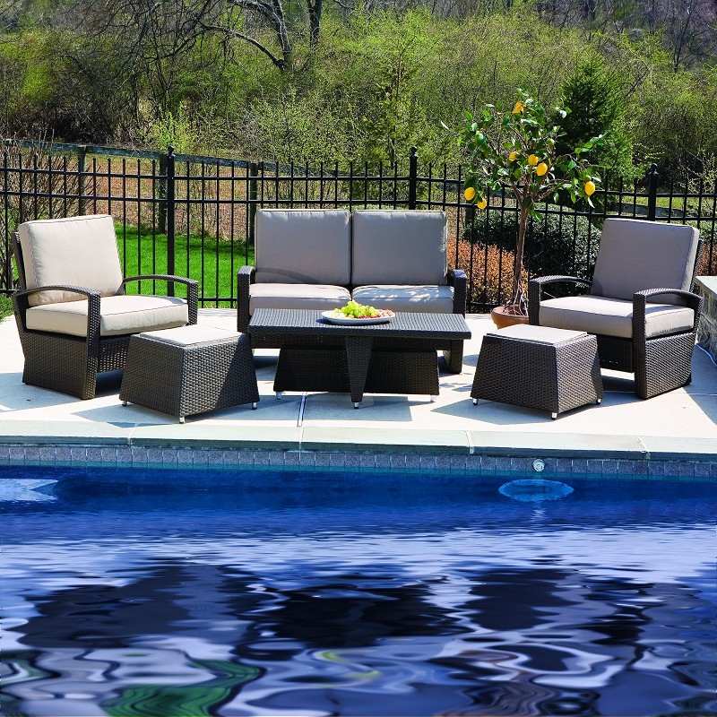 Vento Outdoor Wicker Deepseating Group 6 Piece