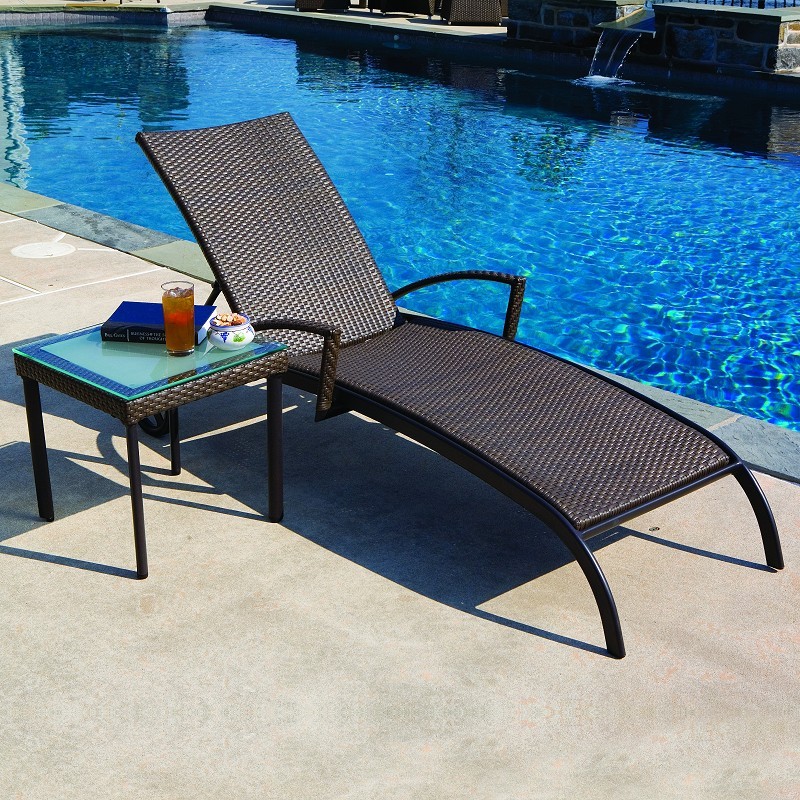 Outdoor Furniture: Alfresco: Vento Outdoor Wicker Chaise Lounge