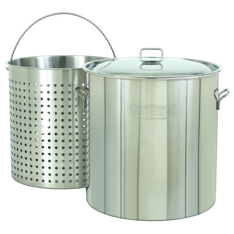 Steam Boil Fry Stockpot - Giant 142 Qt Stainless Steel