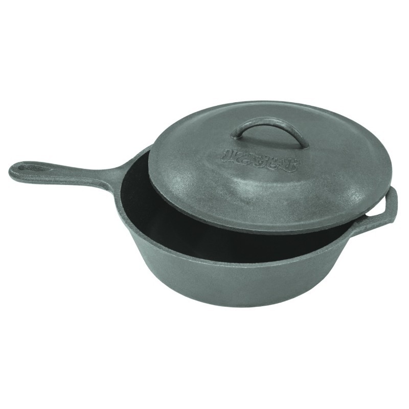 Cookware: Skillets: Cast Iron 3-QT. Covered Skillet