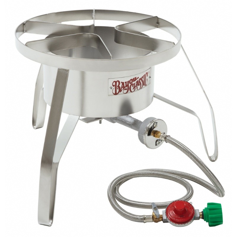 Outdoor Patio Gas Stove Stainless Steel HP Cooker 14 Inch. : Barbecue Grills