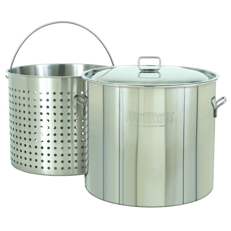 Steam Boil Fry Stockpot - Giant 122 Qt Stainless Steel