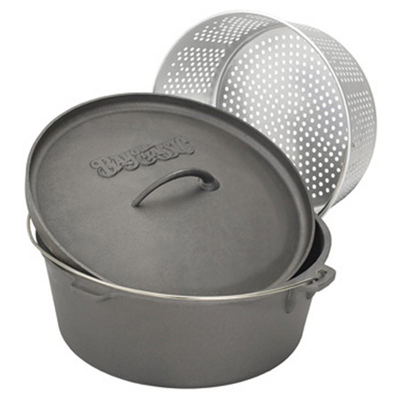 Cast Iron Dutch Oven 12-QT. with Basket