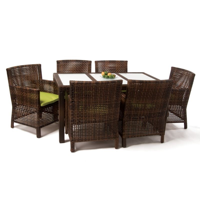 Ibiza Patio Wicker Dining Group 7-Piece