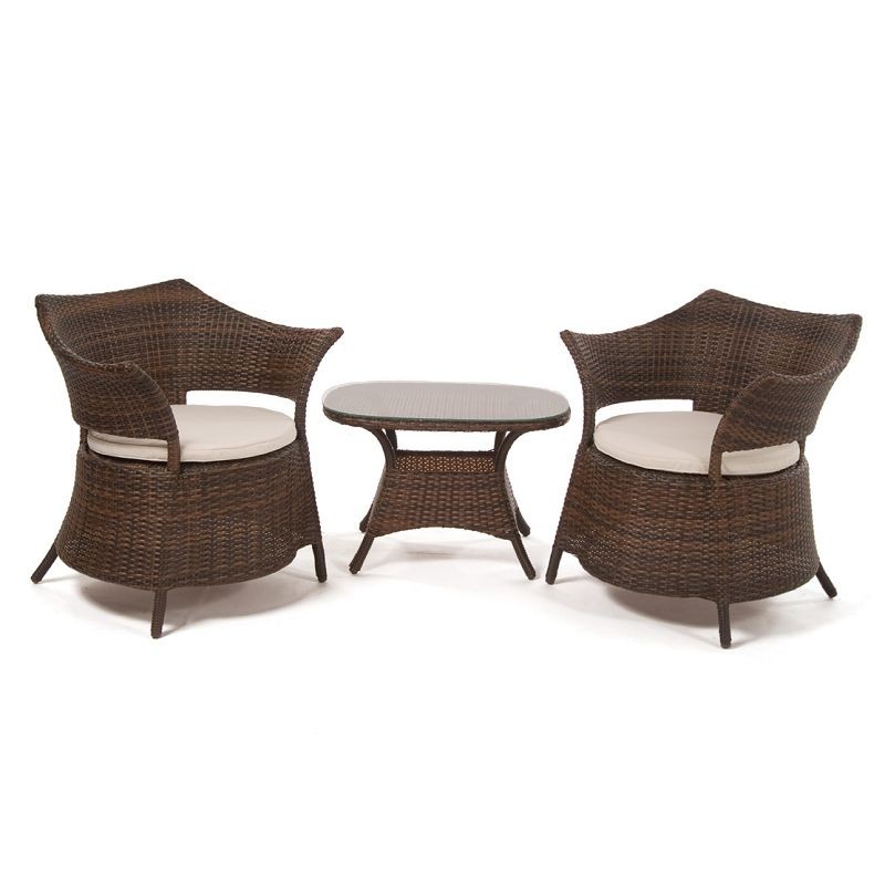 Macau Patio Wicker Seating Group 3-Piece