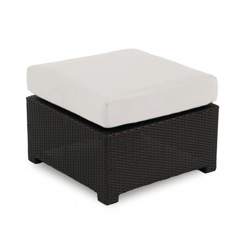Monaco Outdoor Wicker Club Ottoman