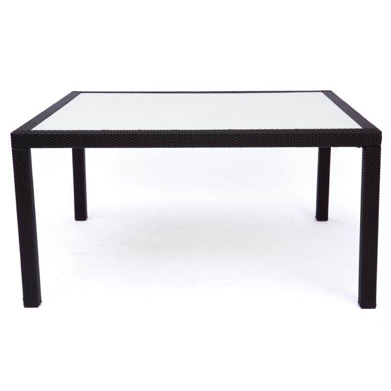 Marbella Outdoor Wicker Square Dining Table 60" : Square Dining Tables