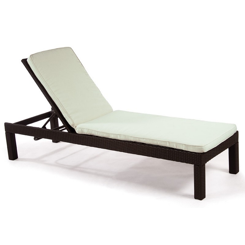 Monaco Outdoor Wicker Chaise Lounge : Patio Chairs