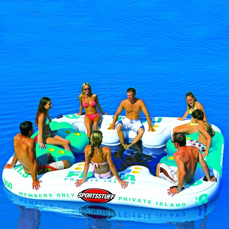 Pool & Beach: Inflatable Rafts Islands: Fiesta Inflatable Lake Island