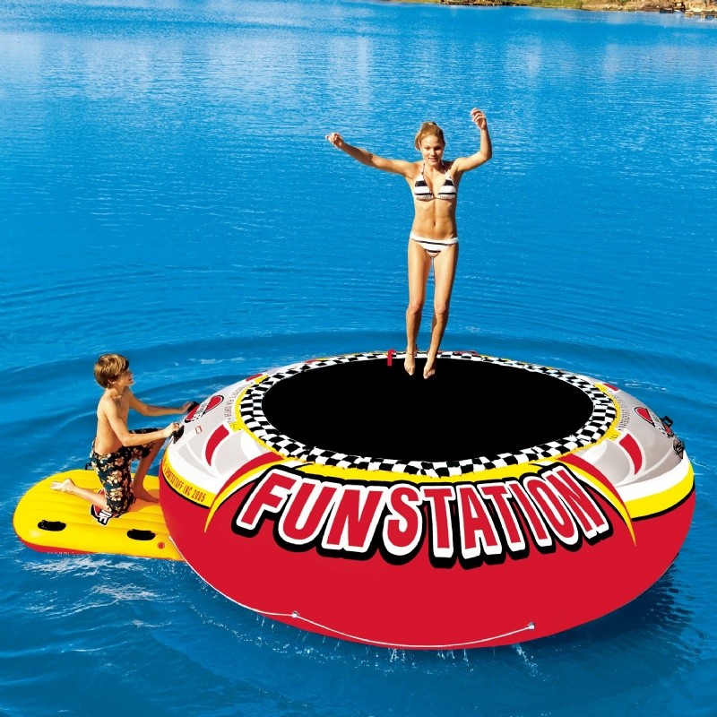Gifts For Him: Funstation 12 Foot Giant Jumper Island Lake Bouncer