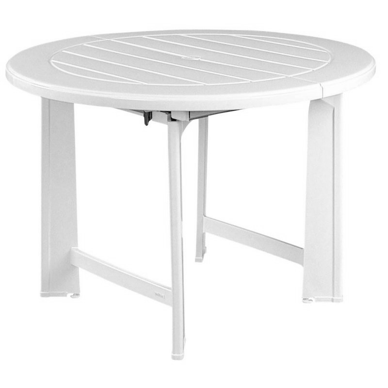 Outdoor Furniture: Triconfort: Riviera Collection: Riviera Round Outdoor Dining Table Extendable