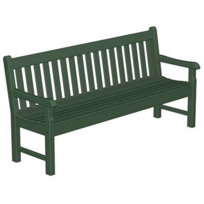 Plastic Wood Rockford Outdoor Park Bench 72 inches alternative photo