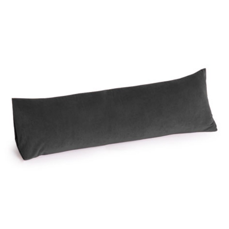 Jaxx Rest Memory Foam Body Pillow 30 inch Microsuede Charcoal