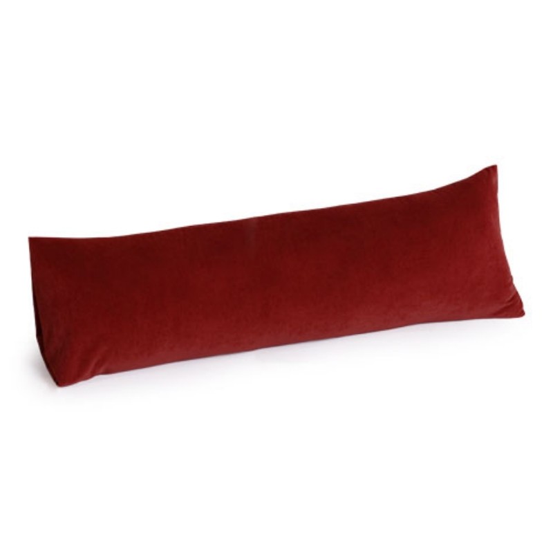 Jaxx Rest Memory Foam Body Pillow 30 inch Microsuede Cinnabar