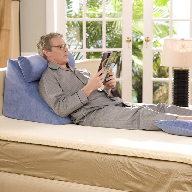 Home & Garden: Bed Rests & Pillows: Berkie Back Rest Bed Rest Light Blue