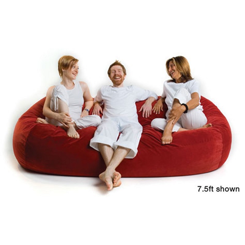 Furniture: Bean Bag Chairs: Jaxx Lounger Bean Bag Sofa XL 7.5 Feet Microsuede