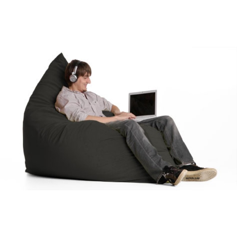 Furniture: Bean Bag Chairs: Jaxx Pillow Sac Bean Bag Chair Microfiber Black