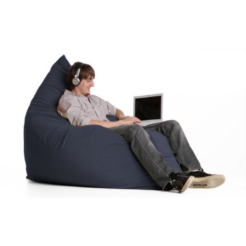 Furniture: Bean Bag Chairs: Jaxx Pillow Sac Bean Bag Chair Crease Slate