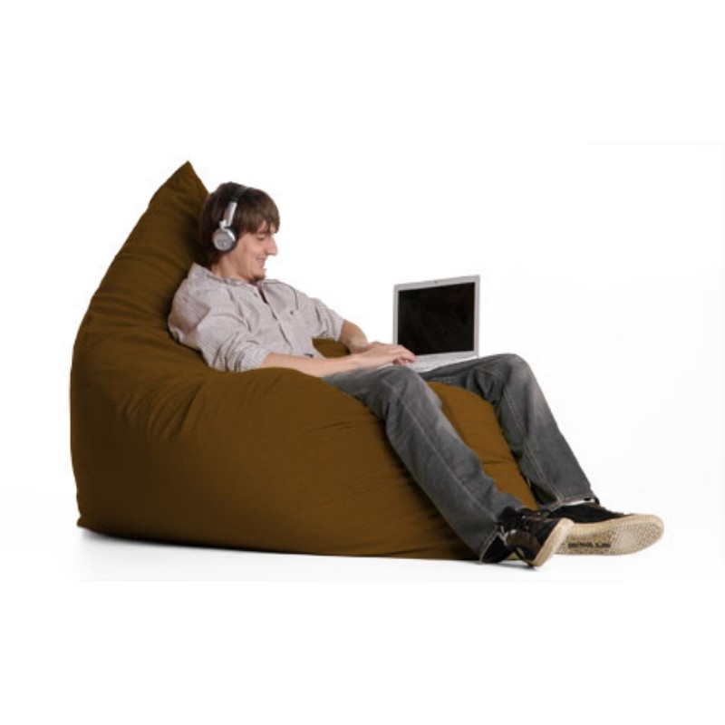 Furniture: Bean Bag Chairs: Jaxx Pillow Sac Bean Bag Chair Microsuede Chocolate