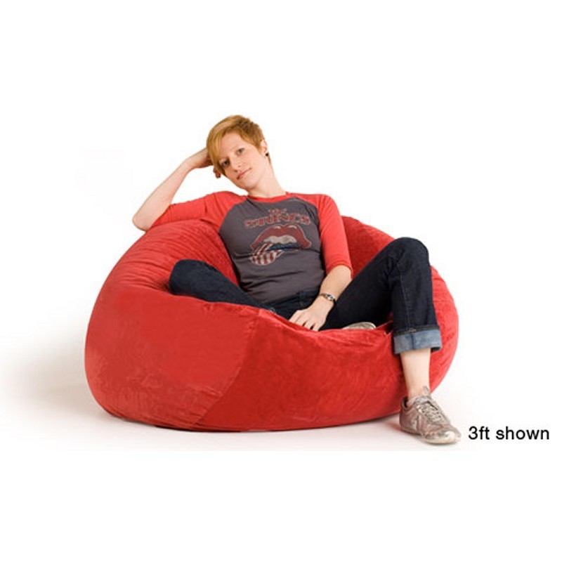 Furniture: Bean Bag Chairs: Jaxx Sac Bean Bag Chair 3 Feet Microsuede