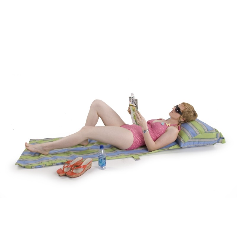 Pool & Beach: Beach Accessories: Runway Portable Beach Bed and Bag in Paradise