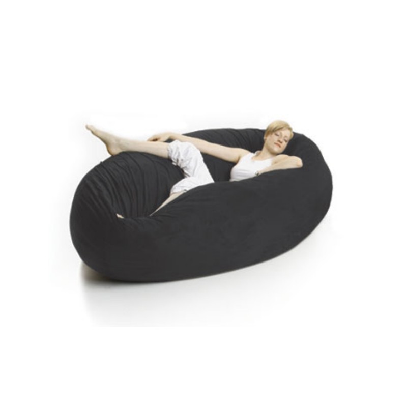 Furniture: Bean Bag Chairs: Zak Cocoon Bean Bag Chair Microsuede Black