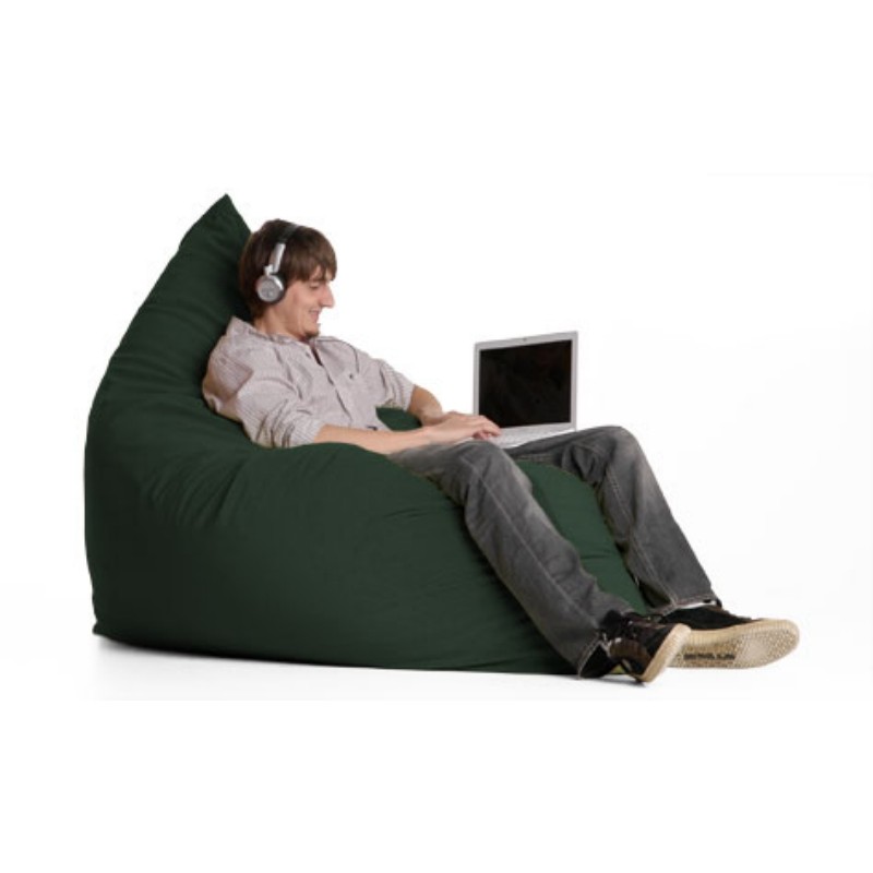 Jaxx Pillow Sac Bean Bag Chair Twill Hunter Green